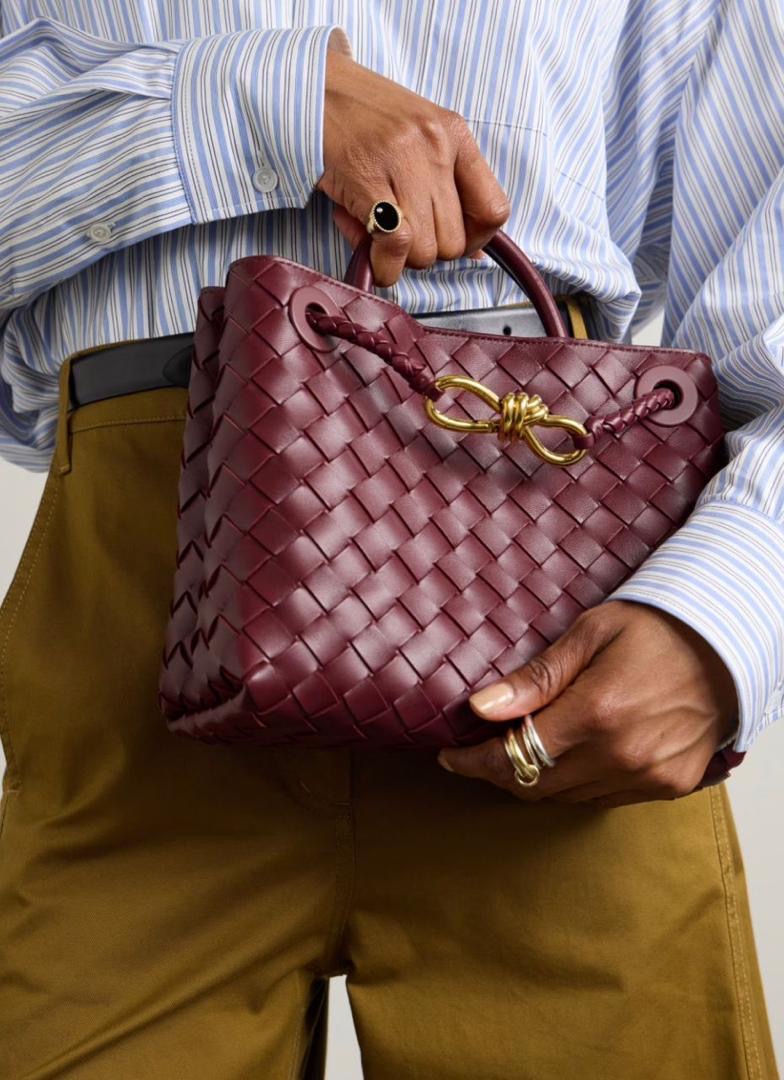Tweed Woven Shoulder Bag