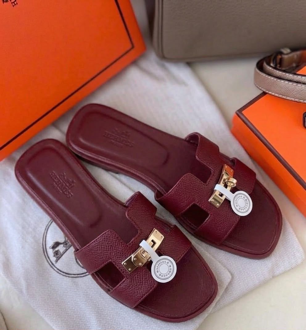 HIGH QUALITY HERMES KELLY SLİPPERS